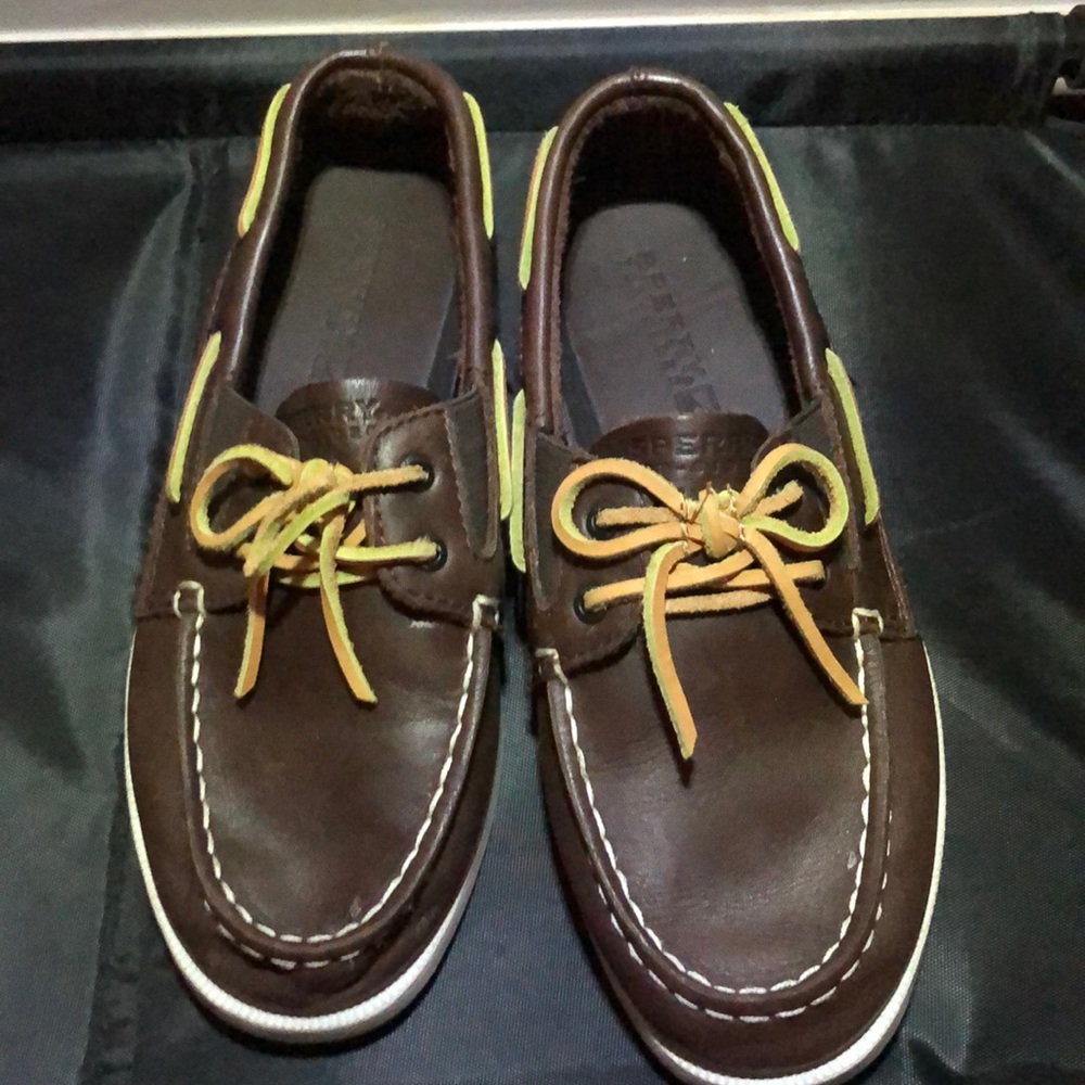Kids Sperry Top Sider brown